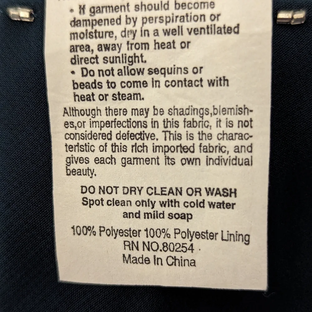 Jean De Lys Blue Dress sleeveless With asymmetrical hem size 18 (Read condition) - Picture 11 of 14